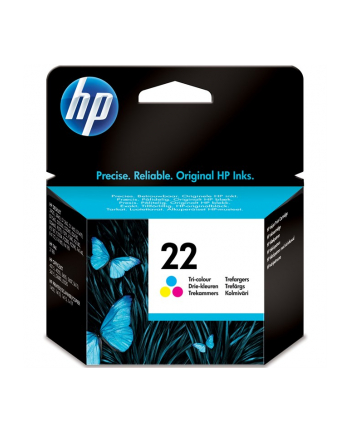 Hewlett-Packard HP Tusz Kolor HP22=C9352AE  165 str.  5 ml nr 2