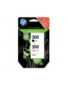 Hewlett-Packard HP Tusz HP300+HP300=CN637EE  Zestaw Bk+Kolor  CC640EE+CC643EE - nr 15