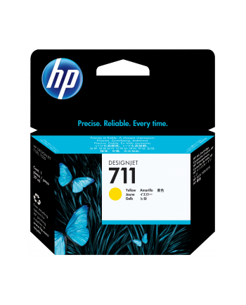 Hewlett-Packard HP Tusz Żółty HP711=CZ132A  29 ml nr 1