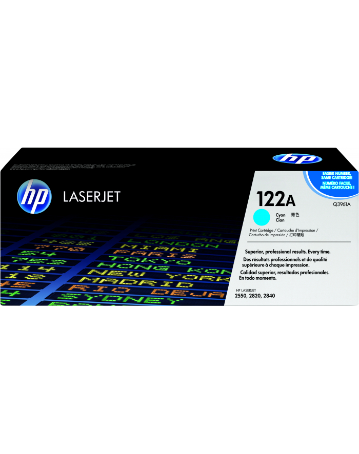 Hewlett-Packard HP Toner Niebieski HP122A=Q3961A  4000 str. główny