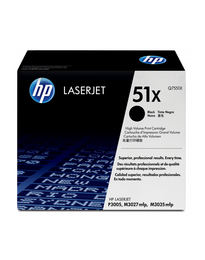 Hewlett-Packard HP Toner Czarny HP51X=Q7551X  13000 str. główny