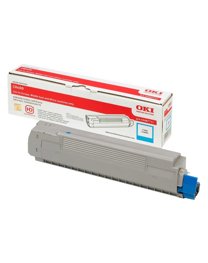 OKI Toner Niebieski C8600-TCtypC=43487711=C8600  C8800  6000 str. główny