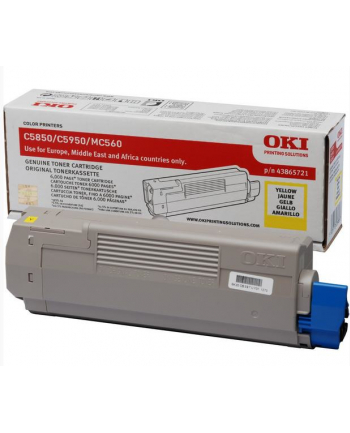 OKI Toner Żółty C5850/5950=43865721=C5850  C5950  MC560  6000 str. nr 2