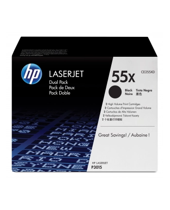 Hewlett-Packard HP Toner HP55Xx2=CE255XD  Zestaw 2xBk  2xCE255X nr 2