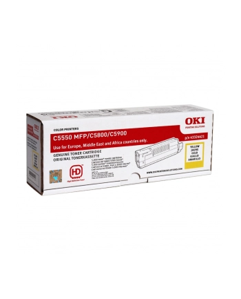 OKI Toner Żółty C58/59=43324421=C5800  C5900  C5550  5000 str. nr 1