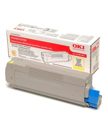OKI Toner Żółty C56/57=43381905=C5600  C5700  2000 str. nr 1
