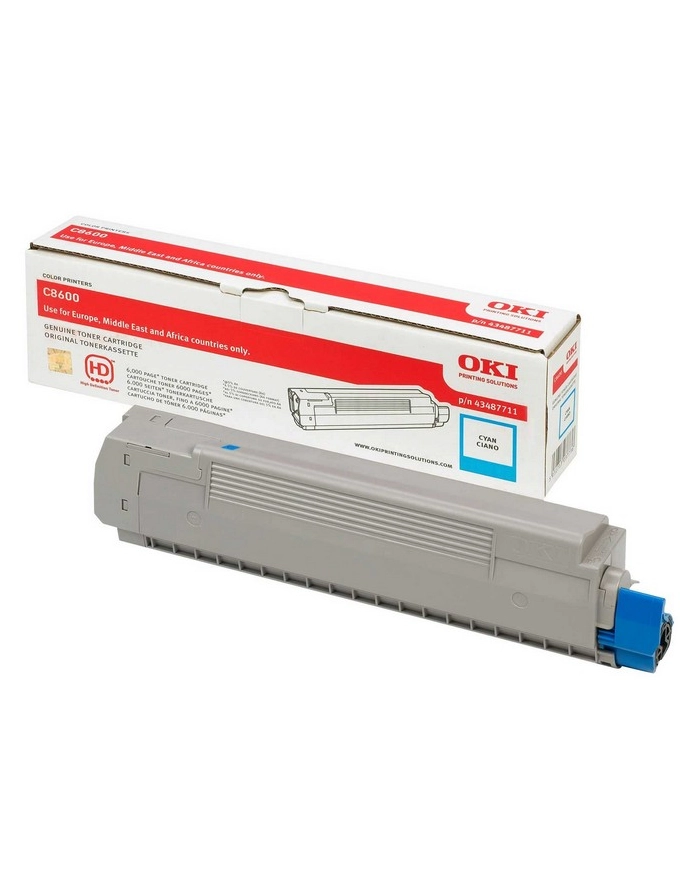 OKI Toner Niebieski C8600-TCtypC=43487711=C8600  C8800  6000 str. główny