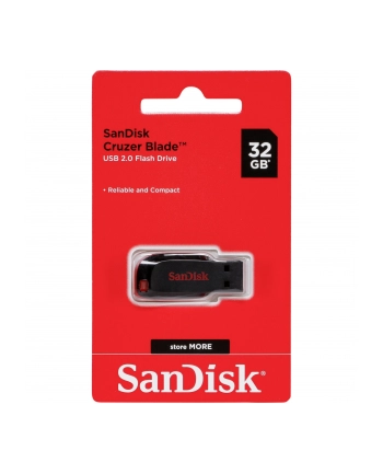 Sandisk Flashdrive CRUZER BLADE 32GB USB 2.0 Czarno-czerwony nr 1