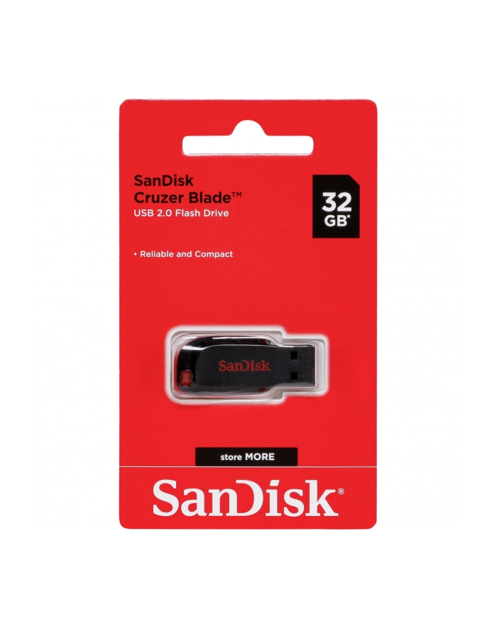 Sandisk Flashdrive CRUZER BLADE 32GB USB 2.0 Czarno-czerwony główny