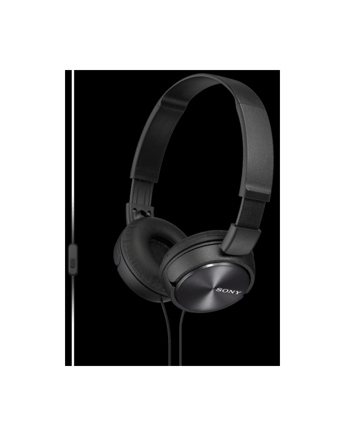 Sony Słuchawki handsfree, mikrofon MDR-ZX310AP black główny