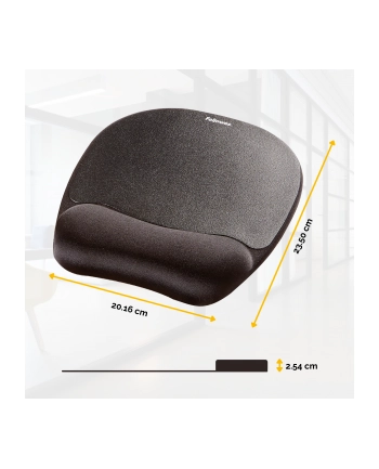 Fellowes Podkladka pod mysz i nadgarstek Memory Foam Czarna nr 1