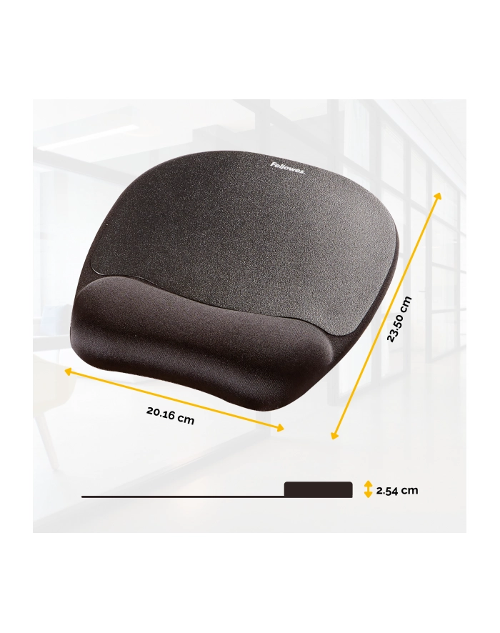 Fellowes Podkladka pod mysz i nadgarstek Memory Foam Czarna główny