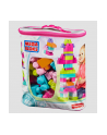 MEGA BLOKS Klocki 60 el. torba różowa - nr 45