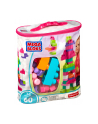 MEGA BLOKS Klocki 60 el. torba różowa - nr 48