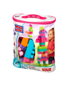 MEGA BLOKS Klocki 60 el. torba różowa - nr 55