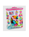 MEGA BLOKS Klocki 60 el. torba różowa - nr 56