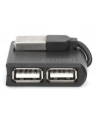Hub USB 2.0 4-portowy, pasywny, czarny, DIGITUS - nr 21