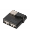 Hub USB 2.0 4-portowy, pasywny, czarny, DIGITUS - nr 31