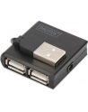 Hub USB 2.0 4-portowy, pasywny, czarny, DIGITUS - nr 40