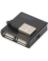 Hub USB 2.0 4-portowy, pasywny, czarny, DIGITUS - nr 48