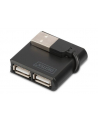 Hub USB 2.0 4-portowy, pasywny, czarny, DIGITUS - nr 45