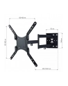 Techly Uchwyt ścienny do TV LCD/LED/PDP dwuprzegubowy 23-55'' 45 kg VESA czarny - nr 13