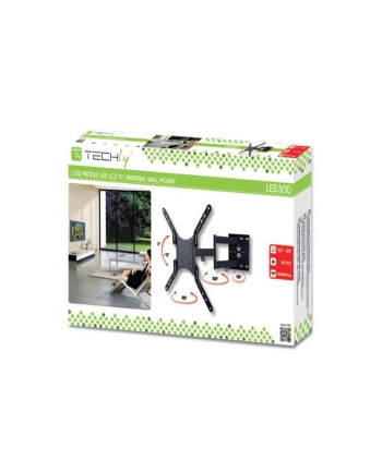 Techly Uchwyt ścienny do TV LCD/LED/PDP dwuprzegubowy 23-55'' 45 kg VESA czarny nr 2