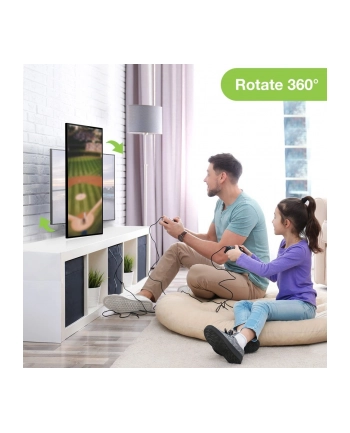 Techly Uchwyt ścienny do TV LCD/LED/PDP dwuprzegubowy 23-55'' 45 kg VESA czarny nr 1
