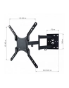 Techly Uchwyt ścienny do TV LCD/LED/PDP dwuprzegubowy 23-55'' 45 kg VESA czarny - nr 4