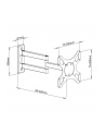 Techly Uchwyt ścienny do TV LCD/LED/PDP dwuprzegubowy 19-37'' 25 kg VESA czarny - nr 3