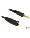 Delock Kabel/Przedłużacz Audio Stereo Jack 3.5mm (M) -> Iphone 4pin (F), 5m - nr 17