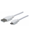 Manhattan Kabel Hi-Speed USB 2.0 A męski na micro-B męski, 1m, biały - nr 12