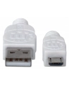 Manhattan Kabel Hi-Speed USB 2.0 A męski na micro-B męski, 1m, biały - nr 18