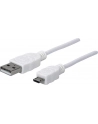 Manhattan Kabel Hi-Speed USB 2.0 A męski na micro-B męski, 1m, biały - nr 29