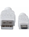 Manhattan Kabel Hi-Speed USB 2.0 A męski na micro-B męski, 1m, biały - nr 31