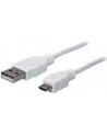 Manhattan Kabel Hi-Speed USB 2.0 A męski na micro-B męski, 1m, biały - nr 34