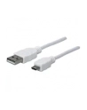 Manhattan Kabel Hi-Speed USB 2.0 A męski na micro-B męski, 1m, biały - nr 35