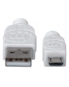 Manhattan Kabel Hi-Speed USB 2.0 A męski na micro-B męski, 1m, biały - nr 8