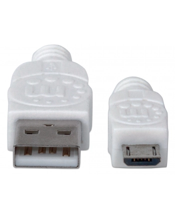 Manhattan Kabel Hi-Speed USB 2.0 A męski na micro-B męski, 1m, biały nr 1
