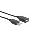 Manhattan Przedłużacz USB 2.0 A-A M/Ż 1,8m czarny - nr 9