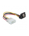 Delock kabel SATA zasilający MOLEX (M)->SATA (F) metalowy zatrzask, kątowy, 15cm - nr 4