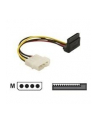 Delock kabel SATA zasilający MOLEX (M)->SATA (F) metalowy zatrzask, kątowy, 15cm - nr 8