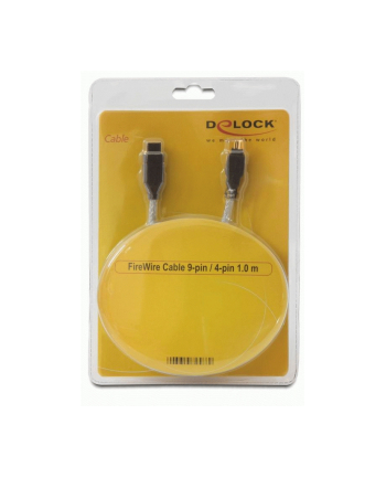 Delock Kabel FireWire 9-pinowe męski > 4-pinowe męski 1m