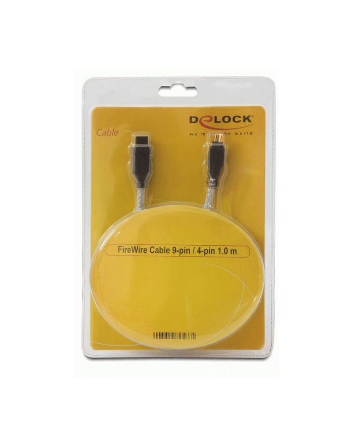 Delock Kabel FireWire 9-pinowe męski > 4-pinowe męski 1m główny