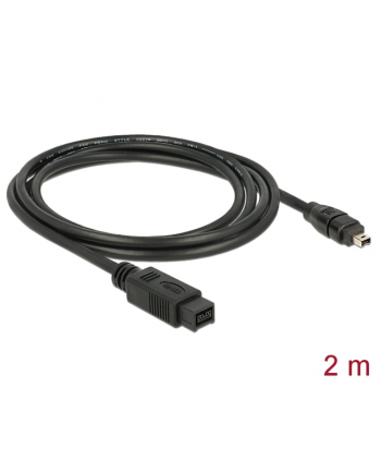 Delock Kabel FireWire 9-pinowe męski > 4-pinowe męski 2m nr 1