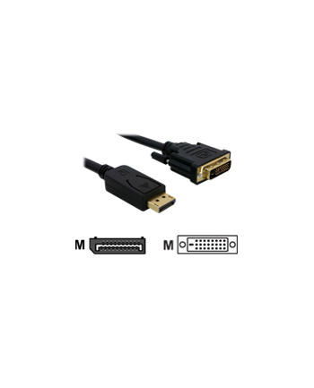 Delock kabel Displayport 1.2 (M) -> DVI 24+1 (M) 5m