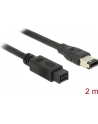 Delock Kabel FireWire 9-pinowe męski > 6-pinowe męski 2m - nr 22