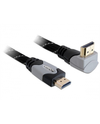 Delock Kabel High Speed HDMI Ethernet HDMI A męskie > HDMI A męskie kątowy 1m nr 2