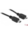 Delock kabel USB micro-BM > USB mini BM, USB 2.0, 1 m - nr 26