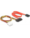 Delock kabel do dysków SATA 7pin - Molex 4 pin power + SATA 22 pin data + power - nr 13
